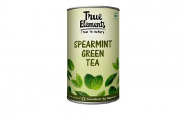 True Elements Spearmint Green Tea   Jar  100 grams